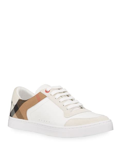 burberry men's reeth leather low-top sneakers|Burberry Men's Reeth Low Top Sneakers .